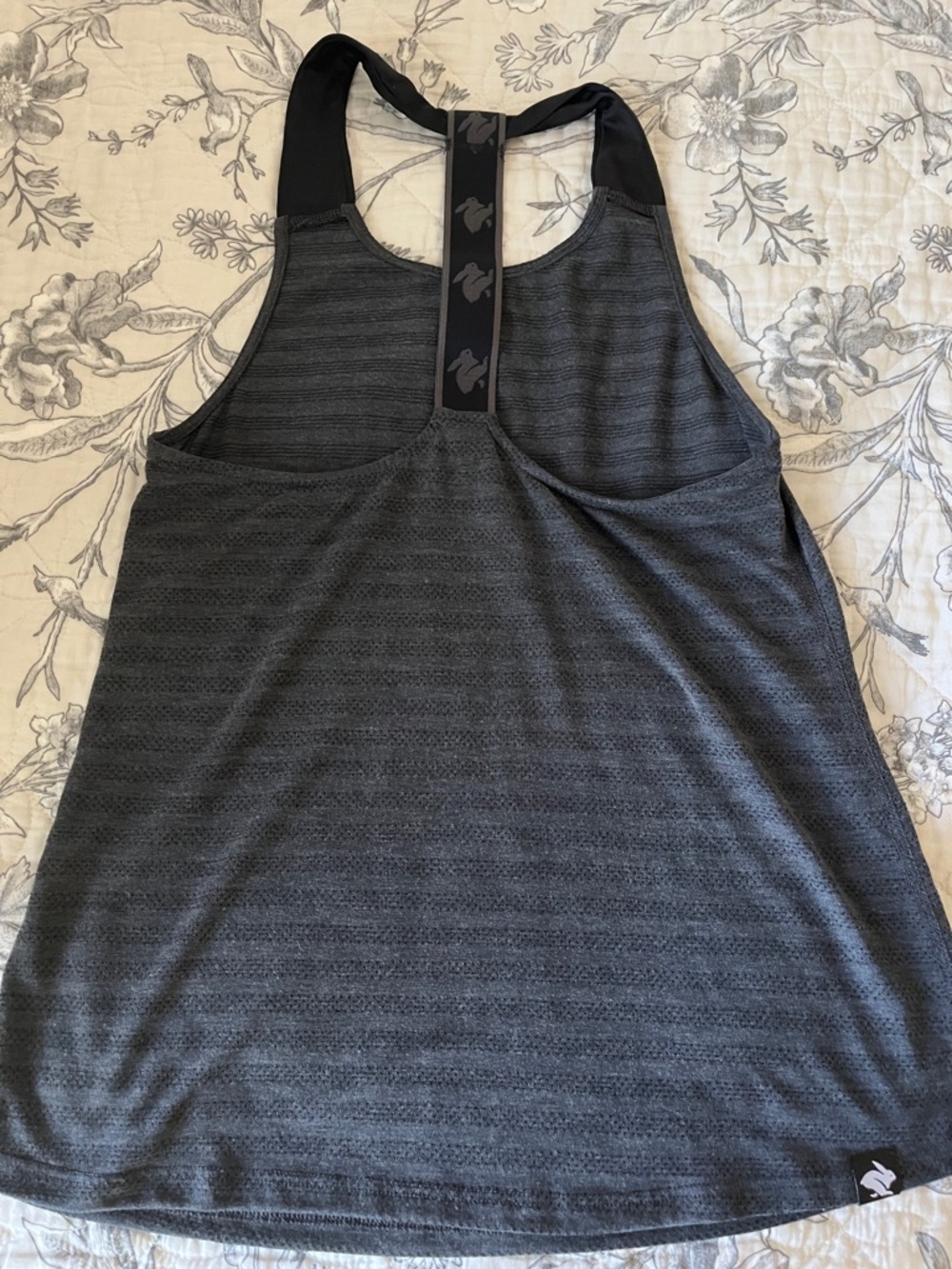Women’s Rabbit Running Black Racerback Tank - Picture 3 of 4